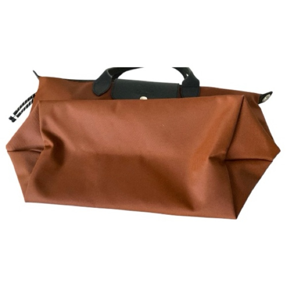 Longchamp Brown Tote with Black Trim - Picture 5 of 15